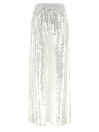 Norma Kamali White Nylon Casual Pants