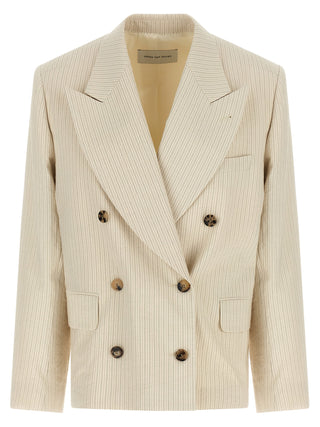 Dries Van Noten Beige Cotton Blazer