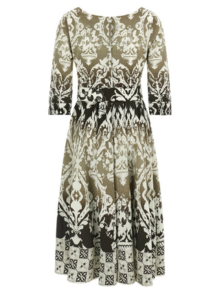 SAMANTHA SUNG Multicolor Cotton Midi Dress