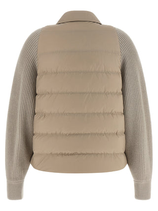 Brunello Cucinelli Beige Polyester Shell Jacket