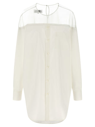 MM6 Maison Margiela White Cotton Blouse