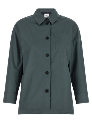 'S Max Mara Gray Cotton Blouse