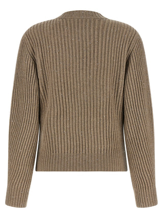 Brunello Cucinelli Beige Cashmere Cardigan