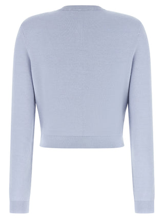 Self-Portrait Blue Polyester Cardigan