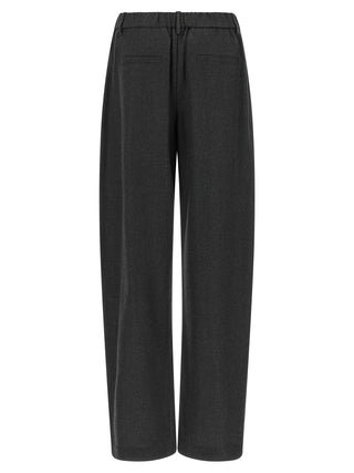 Brunello Cucinelli Gray Virgin Wool Casual Pants