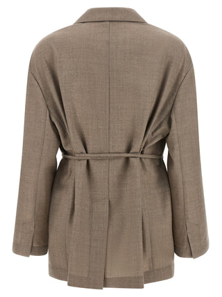 Brunello Cucinelli Beige Virgin Wool Blazer