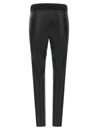 Brunello Cucinelli Black Lamb Leather Leggings