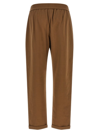 Brunello Cucinelli Brown Cotton Joggers (Workout Pants)