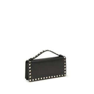 Valentino Garavani Black Calf Leather Bos Taurus Wallet