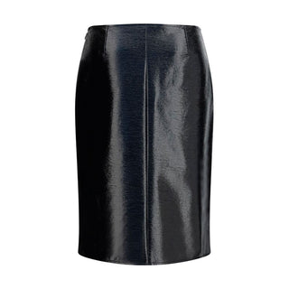 Courrèges Bordeaux Cotton Midi Skirt