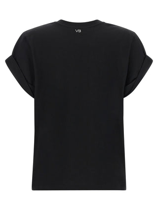 Victoria Beckham Black Cotton T-Shirt