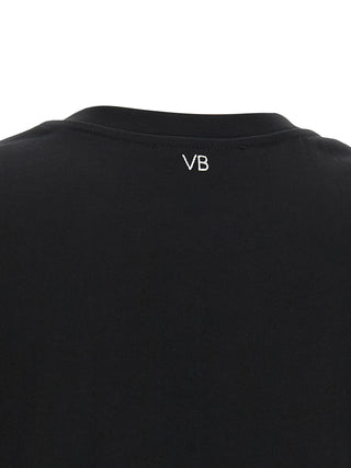 Victoria Beckham Black Cotton T-Shirt