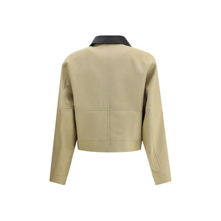 Givenchy Beige Cotton Leather Jacket