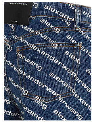 DENIM X ALEXANDER WANG Blue Cotton Bermuda Shorts