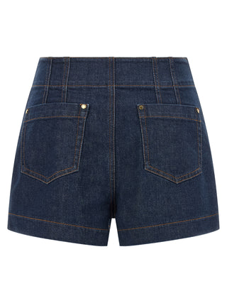 Zimmermann Blue Cotton Bermuda Shorts