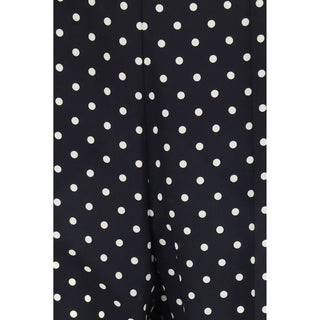 Valentino Garavani Black Silk Cropped Pants