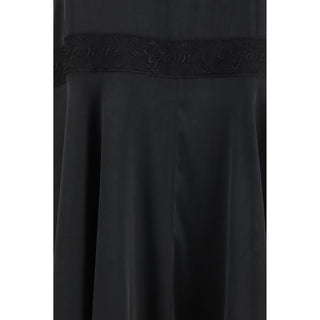 Ganni Black Silk Casual Dress