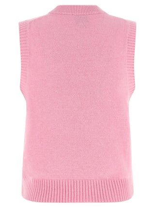 Ganni Multicolor Wool Sleeveles Sweater