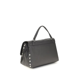 Zanellato Gray Calf Leather Bos Taurus Shoulder Bag