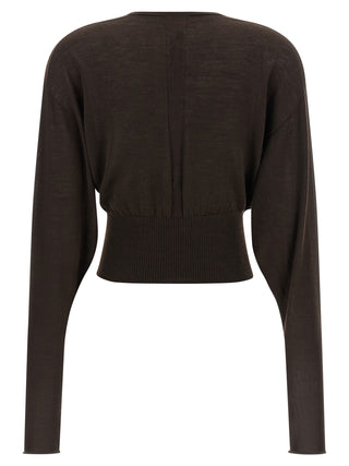 Rick Owens Brown Virgin Wool Shirt
