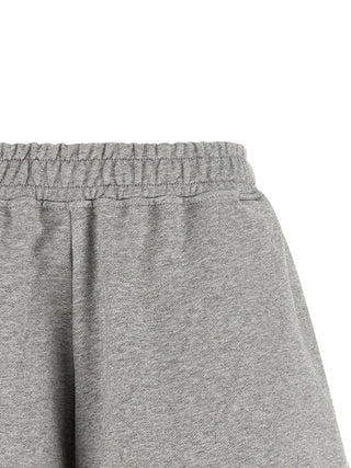 Ganni Gray Organic Cotton Bermuda Shorts
