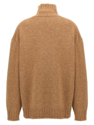 Jil Sander Beige Wool Cardigan