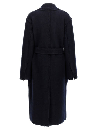 Max Mara Blue Wool Coat
