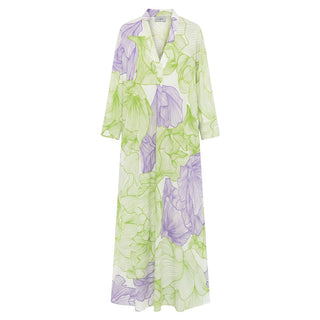 Malo Green Cotton Women Dress