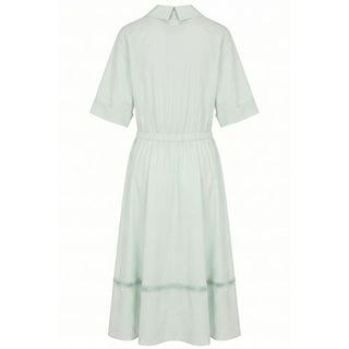 Malo Green Cotton Women Dress