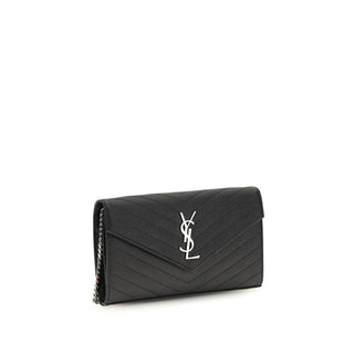 Saint Laurent Black Calf Leather Bos Taurus Wallet