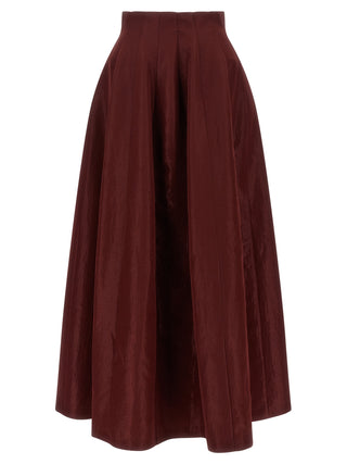 Alberta Ferretti Red Triacetate Mini Skirt