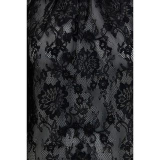 Self-Portrait Black Polyamide Blouse