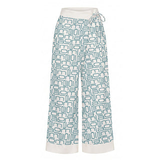 Malo Blue Silk Women's Pants