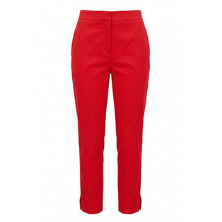 Malo Red Cotton Women Pants