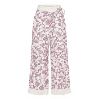 Malo Purple Silk Women Pants