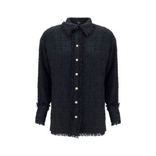 Balmain Black Polyamide Pattern Shirt