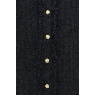 Balmain Black Polyamide Pattern Shirt