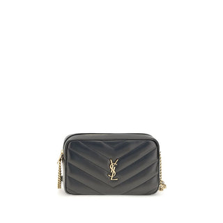Saint Laurent Black Lamb Ovis Aries Shoulder Bag
