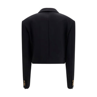 Versace Black Wool Oves Aries Blazer