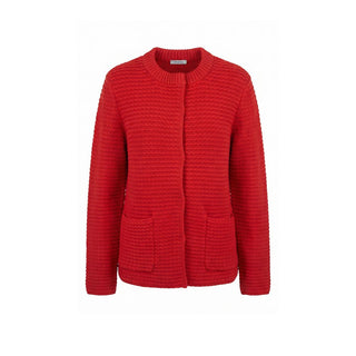 Malo Red Cotton Women's Cardigan