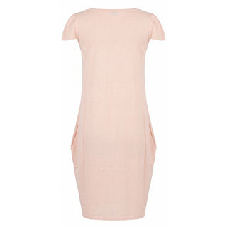 Malo Pink Cotton Women Dress