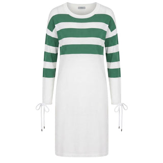 Malo White Cotton Women's Dress