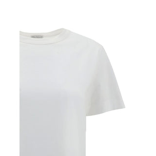 Brunello Cucinelli White Cotton T-Shirt