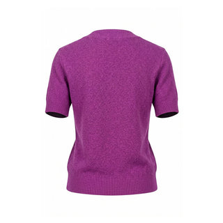 Malo Purple Silk Blend Women Sweater