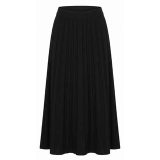 Malo Black Cotton Women Skirt