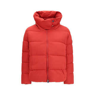 PINKO Red Nylon Full-Length Jacket
