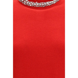 PINKO Red Wool Oves Aries Sweatshirt