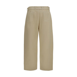 Magda Butrym Beige Cotton Casual Pants