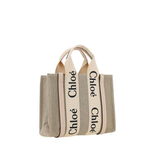 Chloé Brown Canvas Handbag