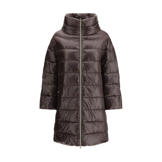 Herno Brown Polyester Full-Length Jacket